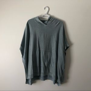 Blue beach sweater swimsuit coverup